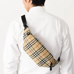 BURBERRY バーバリー バッグ ボディバッグ ソニー ベルトバッグ 8084114 メンズ チェック クロスボディバッグ ウエストポーチ
