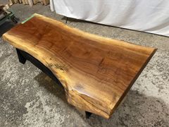 ブラックウォールナット1027　一枚板無垢 乾燥材　1500ｘ480-500-450ｘ45mm カウンター　棚　テレビ台 　テーブル　ローテーブル デスク