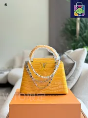 【今日特価】LV Capucines Crocodile Embossed Calfskin Bag ルイ・ヴィトン カプシーヌ クロコダイルエンボス カーフスキン バッグ-WTO輸入1