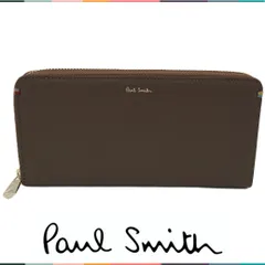 【国内正規品・未使用】ポールスミス Paul Smith 長財布 ハイライトステッチ ラウンドファスナー 牛革 レザー  ps4182