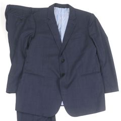 美品□GIORGIO ARMANI ジョルジオアルマーニ 2023年製 シルク混 黒タグ シングルスーツ セットアップ ネイビー 58 イタリア製 正規品 美品□GIORGIO ARMANI ジョルジオアルマーニ 2023年製 シルク混 黒タグ