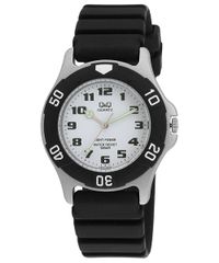 【人気商品】H950J003 (ソーラーメイト) メンズ SOLARMATE 文字盤 白 ウレタンベルト 防水 ブラック ソーラー アナログ 腕時計 [キューアンドキュー]