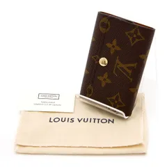 【 中古 美品 】LOUIS VUITTON ルイヴィトン キーケース モノグラム ミュルティクレ6 M62630 6連 ブラウン フランス製 ブランド小物 ユニセックス メンズ レディース カー用品