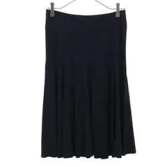 IRIE WASH イリエウォッシュ フランス製 ミディ丈 フレアスカート S ネイビー レディース 古着