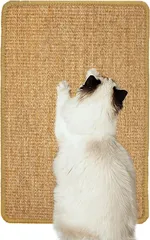 【迅速発送】siawadeky 猫用 爪研ぎマット 厚手 爪とぎシート 天然サイザル麻製 つめとぎ カーペット 耐摩耗 汚れ防止 スクラッチャーマット 猫用おもちゃ 家具や壁の保護 ストレス解消 運動不足改善 ネコ用品 ランダムカラー 40x60cm
