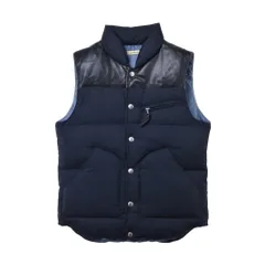 JOURNAL STANDARD レザー切替 ダウンベスト