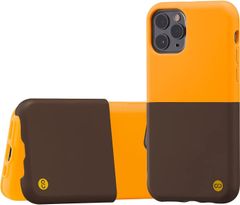 campino カンピーノ iPhone 11 Pro ケース   OLE stand II オレスタンド2 スタンド機能付き  クロムイエロー × セピアブラウン