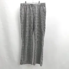 ◇ Θ Beno ビーノ ウエストゴム チェック柄 ワイドパンツ サイズLL グレー レディース E  【1502060042857】