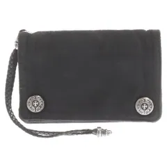 CHROME HEARTS (クロムハーツ) 2ZIP STRAP NYLON 2ジップストラップ ホースシューボタン ナイロン ウォレット 財布 ブラックのサムネイル