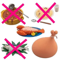 ワンピース ワンピ飯 フィギュアコレクション 2種セット ガチャガチャ カプセルトイ ガチャ ワンピ 飯 フィギュア コレクション ＜４＞ スカイシーフード × 1 ＜６＞ 水水肉 × 1