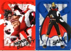 【中古】クリアファイル モンキー・D・ルフィ(ギア4)/サンジ A4クリアファイルセット(2枚組) 「一番くじ ワンピース バトルメモリーズ 」 G賞