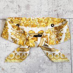 レア 美品 ヴェルサーチ サスペンダー メデューサ グレカ模様 ブラック