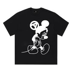 黒M新品TシャツLAミッキーハンドサインロサンゼルスlosangeles - メルカリ