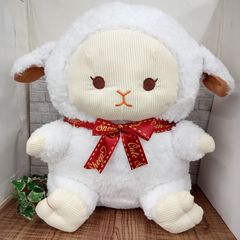 【新品】モコモコひつじのBIGぬいぐるみ★約42cm！