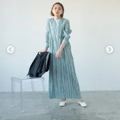 Aunt Marie's アントマリーズワッシャーロングスリーブワンピース