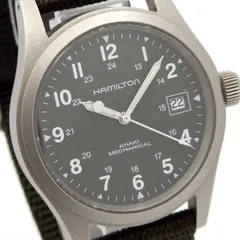 ★良品 HAMILTON ハミルトン カーキ メカニカル H694190 手巻 動作品 深緑のサムネイル