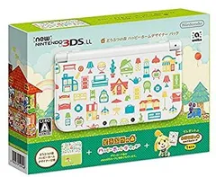 【中古】 Newニンテンドー3DS LL どうぶつの森 ハッピーホームデザイナー パック オリジナルマスキングテープ+amiibo アミーボ カード プロテク