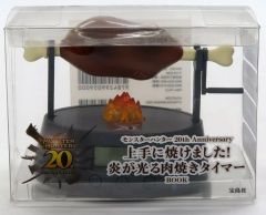 [중고] 잡화 고기 구이 세트 키친 타이머 [몬스터 헌터] 몬스터 헌터 20th Anniversary 잘 태웠습니다! 불꽃이 빛나는 고기 구이 타이머 BOOK 부록