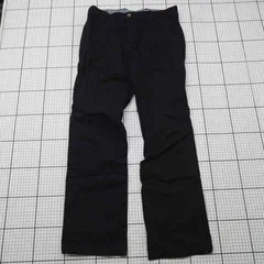 ◇ Θ TOMMY HILFIGER トミーヒルフィガー シンプル コットン100％ ストレートパンツ サイズ30/32 ブラック系 レディース E  【1509100023647】