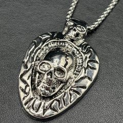 カモスタ】長渕剛さん ☆ハート スネーク ペンダント☆ トップ♪新品