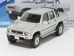 トヨタ ハイラックス4WD ピックアップ ダブルキャブ SSR（銀）91年式 LV-N256c【トミーテック社1/64ミニカー】【トミカの時】