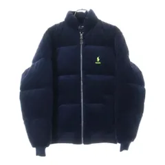 POLO RALPH LAUREN (ポロラルフローレン) ×Palace Corduroy Down Jacket ワンポイントエンブロイダリー パレス コーデュロイダウンジャケット ネイビー