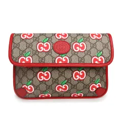 グッチ GGアップル プリント リンゴ ベルトバッグ ウエストポーチ GGスプリームキャンバス レザー レッド 赤 ゴールド金具 625233 箱付 GUCCI（新品・未使用品）のサムネイル