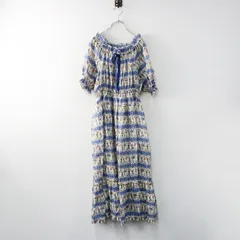 【値下げ】未使用 定価6.4万 2024SS ジェーンマープル Jane Marple Parade smock dress パレードスモックドレス M/ブルー【2400014401950】のサムネイル