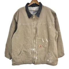 Carhartt カーハート ダック ボア ワークジャケット ブラウン (メンズ 3XL) 中古 古着 S3510