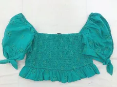 ZARA パフスリーブ シャーリング ギャザーブラウス 11509