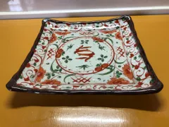 九谷焼 手描赤絵兎四角中皿 10客 ※バラ売り・アソート売り可 【公式通販】