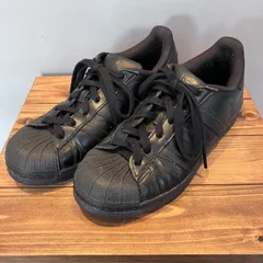 adidas アディダス superstar スーパスター レザー（合成皮革）オールブラック 黒 23.0cmのサムネイル