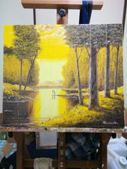 黄色絵画風水金運