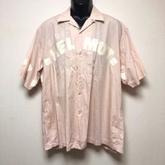 AVIREX アビレックス Fly Navy オープンカラーシャツ ピンク XL - メルカリ