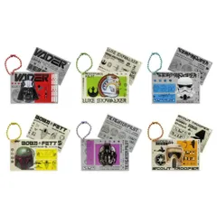 【メール便】スターウォーズ キーホルダー ブラインドアクリルキーチェーン全6種の内どれか1個 STAR WARS SAGA STAR WARS インロック コレクション雑貨 キャラクター グッズ 