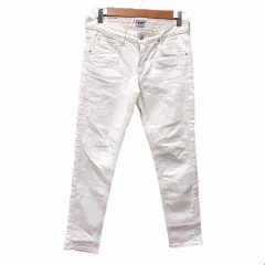 リー LEE スキニーパンツ デニム XS 白 ホワイト /YK