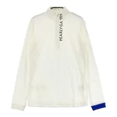 サイズ：1 PEARLY GATES パーリーゲイツ  ハーフジップ長袖Tシャツ  ホワイト系 [240101315435]# ゴルフウェア レディース ストスト