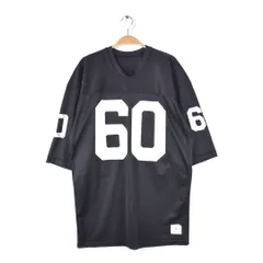 60s 70s チャンピオン USA製 ヴィンテージフットボールTシャツ プロダクツタグ ナンバリング ブラック メッシュ L 古着