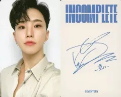 【中古】コレクションカード(男性) SEVENTEEN/HOSHI(ホシ)/裏面印刷サイン入り/DVD「2021 SEVENTEEN ONLINE CONCERT [IN-COMPLETE]」封入特典フォトカード