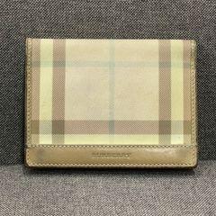 【NPA】Burberry バーバリー カードケース 定期入れ チェック ピンク ビンテージ