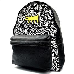 激レア✨COACH リュック バッグパック デイバッグ キースヘリング Keith Haring コラボ 総柄 レザー ナイロン ブラック ホワイト  イエロー 大容量 通勤通学 お出かけ 希少 レア メンズ レディース ユニセックス - メルカリ