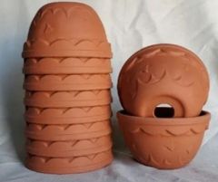 ガレージセール三河焼千鳥柄中深テラポット5号お買い得10ヶセット