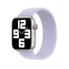 Apple Watch ブレイデッドソロループの 汎用バンド】パープルフォグ 