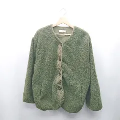 ◇ ⊇ Cepo work and military 長袖 ボアジャケット サイズM カーキ レディース E  【1410290039816】