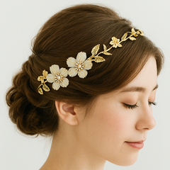 【プレゼント付き】髪飾り 成人式 花冠 はなかんむり ブライダル ヘアアクセサリー ティアラ ウェディング 結婚式 卒業式 入学式 文化祭 ヘッドドレス 前撮り 成人式 ゴールド シルバー 着物ヘア 前撮り 袴ヘア ウェディングヘア 和装ヘア