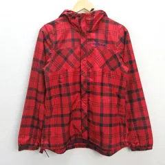 D■アディダス/adidas チェック柄 トレーニングウェア JKT【OT】赤/LADIES/53【中古】