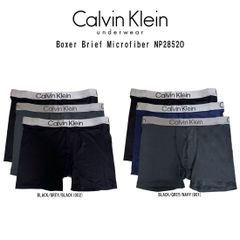 Calvin Klein(カルバンクライン)ck ボクサーパンツ ボクサーブリーフ 前閉じ 3枚セット マイクロファイバー アンダーウェア ロゴ メンズ 男性用 下着 NP2852O