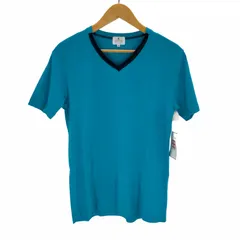 ランバンオンブルー LANVIN en Bleu 襟切替 VネックストレッチTシャツ メンズ  48のサムネイル