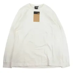 THE NORTH FACE ノースフェイス NT32345 L/S Nuptse Cotton Tee ロングスリーブ ヌプシ コットン 長袖 Tシャツ ホワイト系 S【中古】