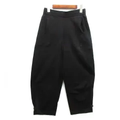 ユニクロ ユー UNIQLO U ジャージー カーブ ガウチョ パンツ ブラック 黒 S 452619